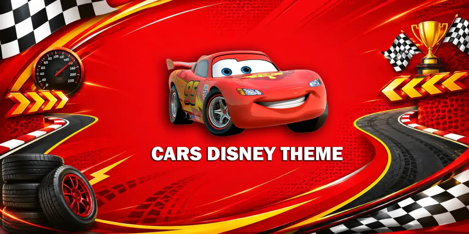 Cars Racing theme invitation theme