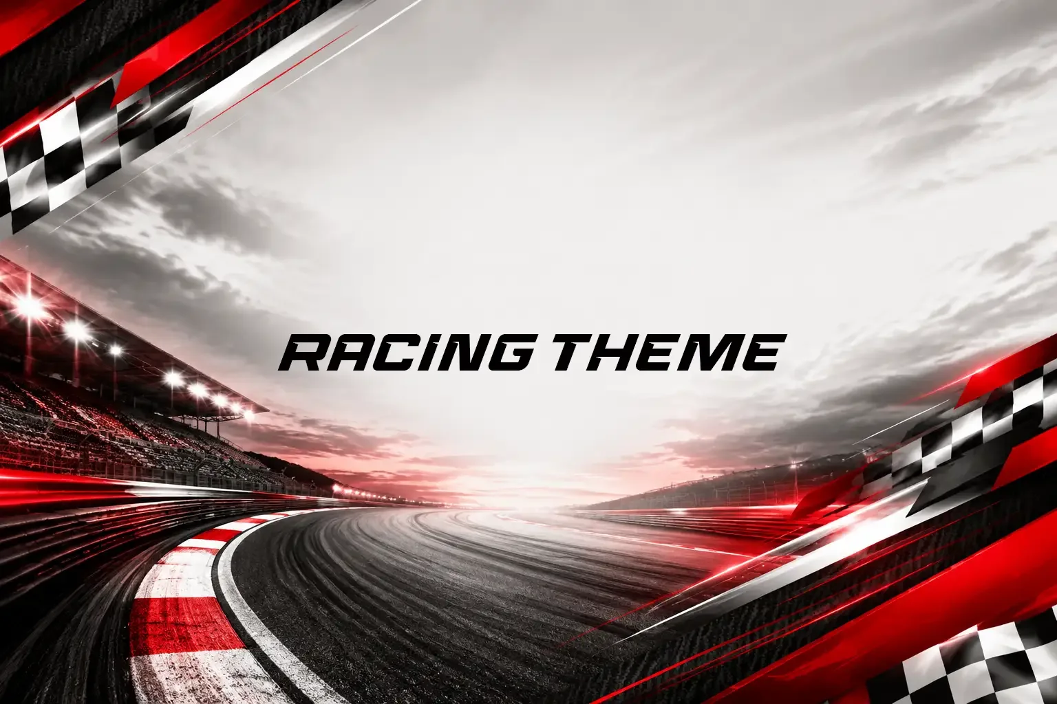 Racing Theme invitation theme